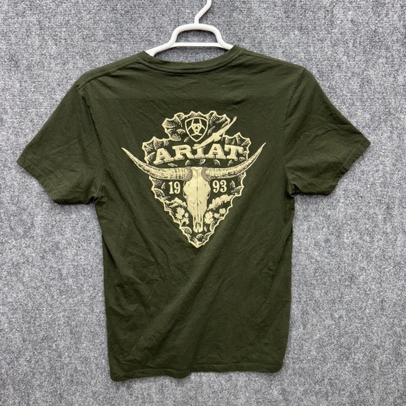 Ariat Other - Mens Ariat T Shirt green size large longhorn short sleeve